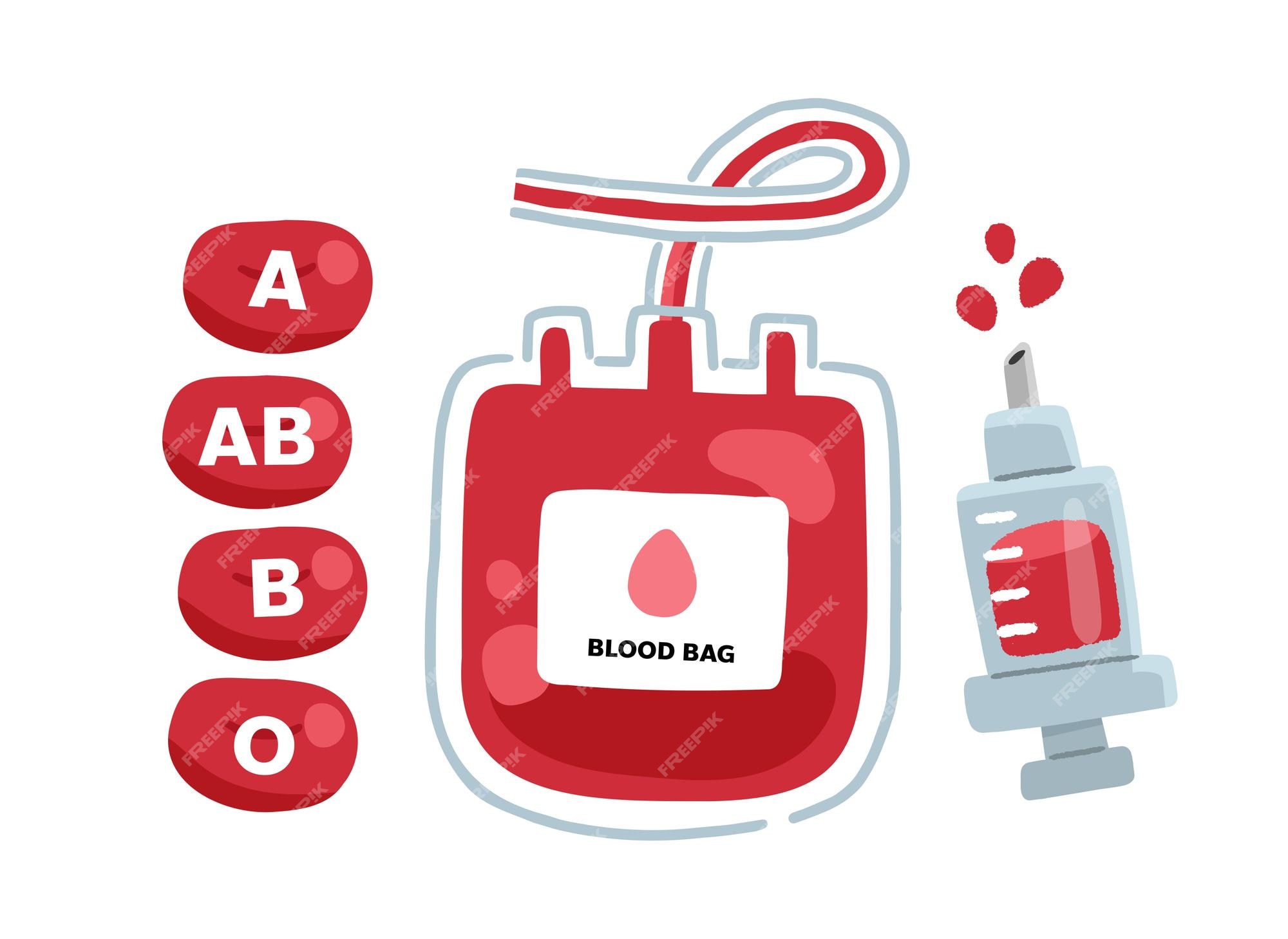 Clipart of a blood bag royalty free vector illustration by clip art