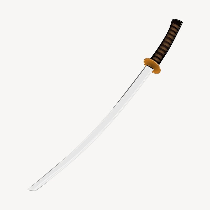 Wakisashi Sword Clip Art at Clker.com - vector clip art online - Clip ...