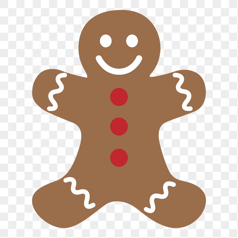 Gingerbread Man Cookie clipart. Free download transparent .PNG 