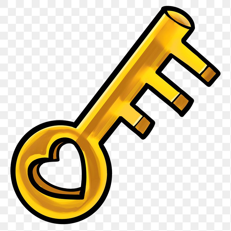 Golden Key PNG Picture, The Golden Key To Unlock, Flying Golden - Clip ...