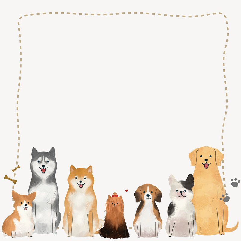 Dog Border - Openclipart - Clip Art Library