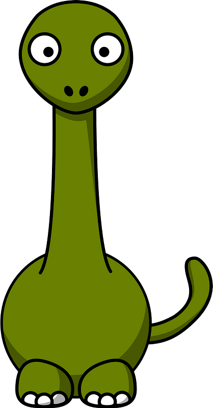 Cute Brontosaurus Cartoon Royalty Free SVG, Cliparts, Vectors, and 