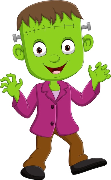 kid frankenstein clipart