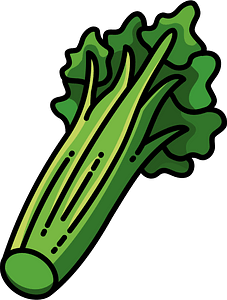 Celery Cartoon Royalty Free SVG, Cliparts, Vectors, and Stock 
