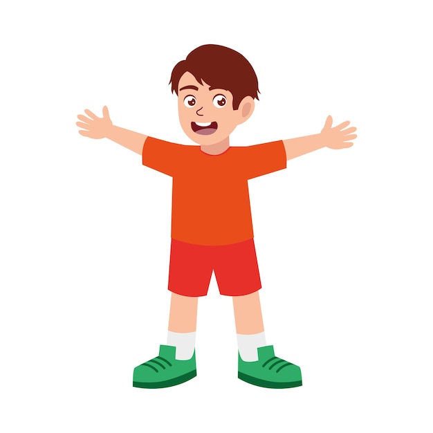 child with outstretched arms - Clip Art Library
