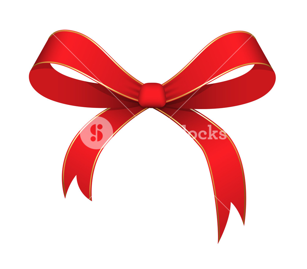 Red-and-Gold Christmas Bow clipart. Free download transparent .PNG