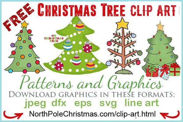 decorating christmas tree clipart