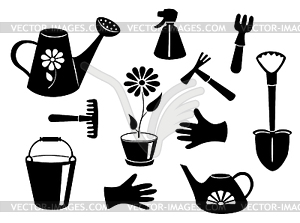 gardening tools clipart