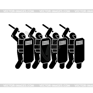 Cartoon african american businessmen protesting with raised 