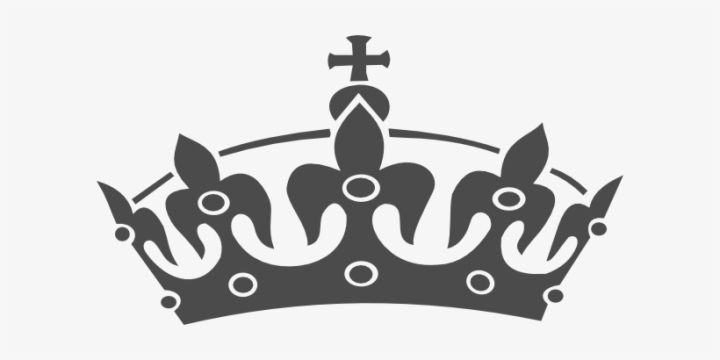 keep calm crown clipart black and white