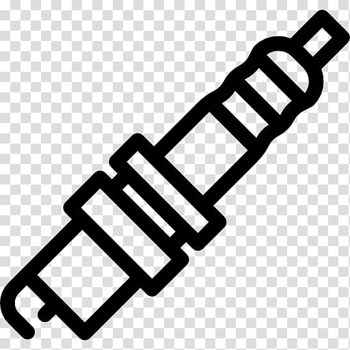Car Spark Plug Icon Sign Long Shadow Design Vector, Sign, Long 