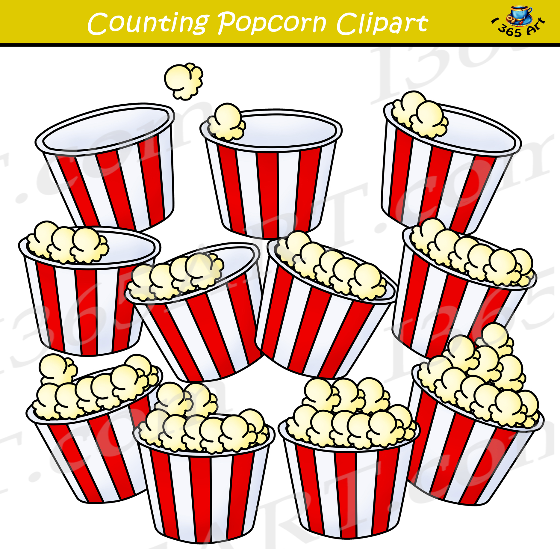 clipart popcorn