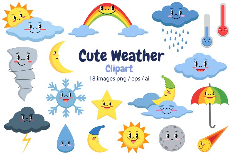 Weather - Vector stencils library