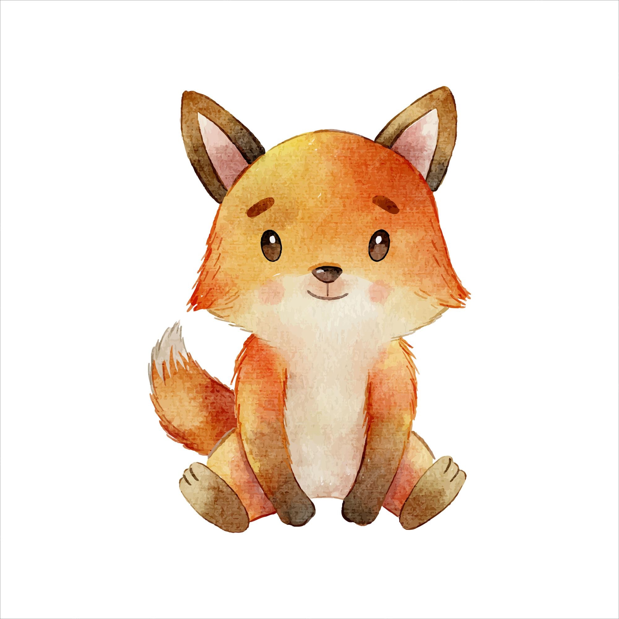 Fox Clipart - Cute Animal Clip Art - Commercial Use OK | Made By - Clip