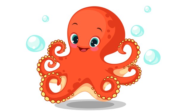 cute octopus clipart