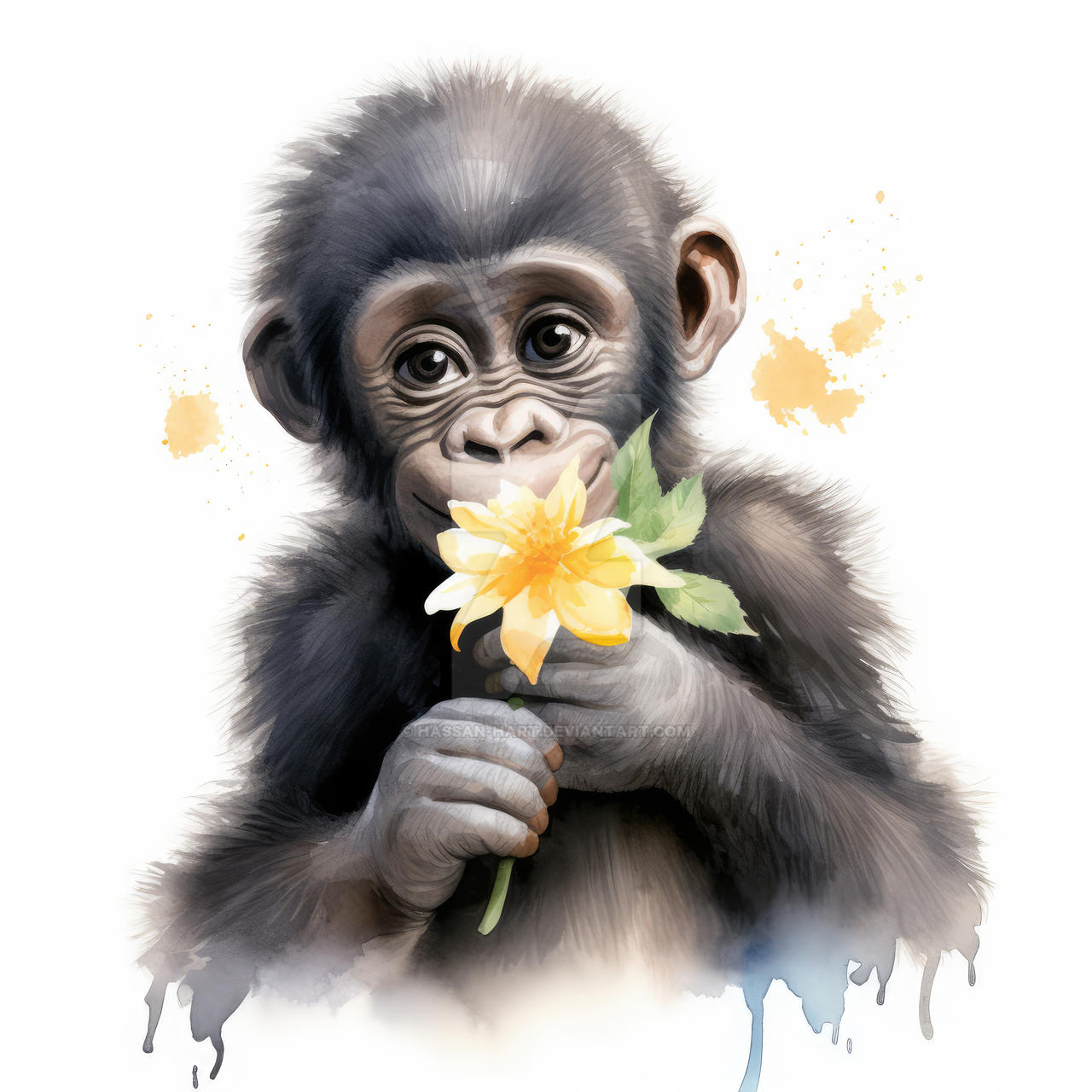 cute gorilla clipart