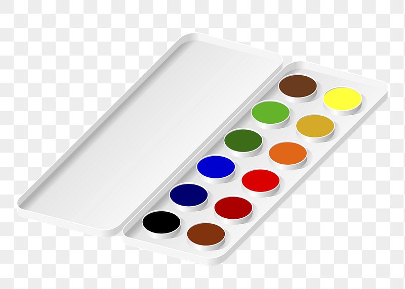 Paint palette clipart. Free download transparent .PNG