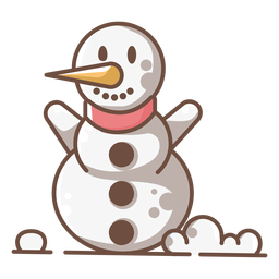 snowman arms clipart