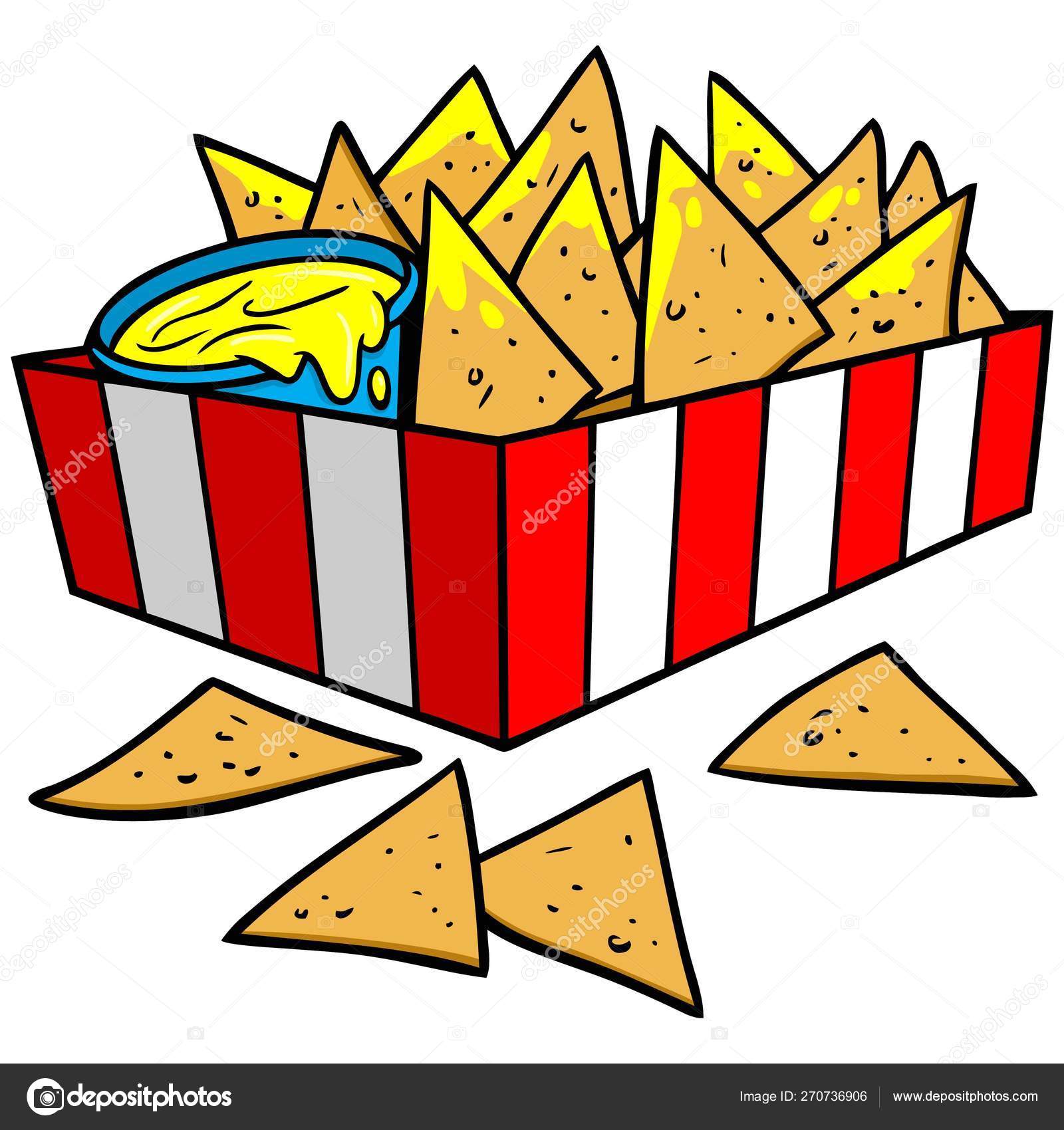 nacho clipart black and white