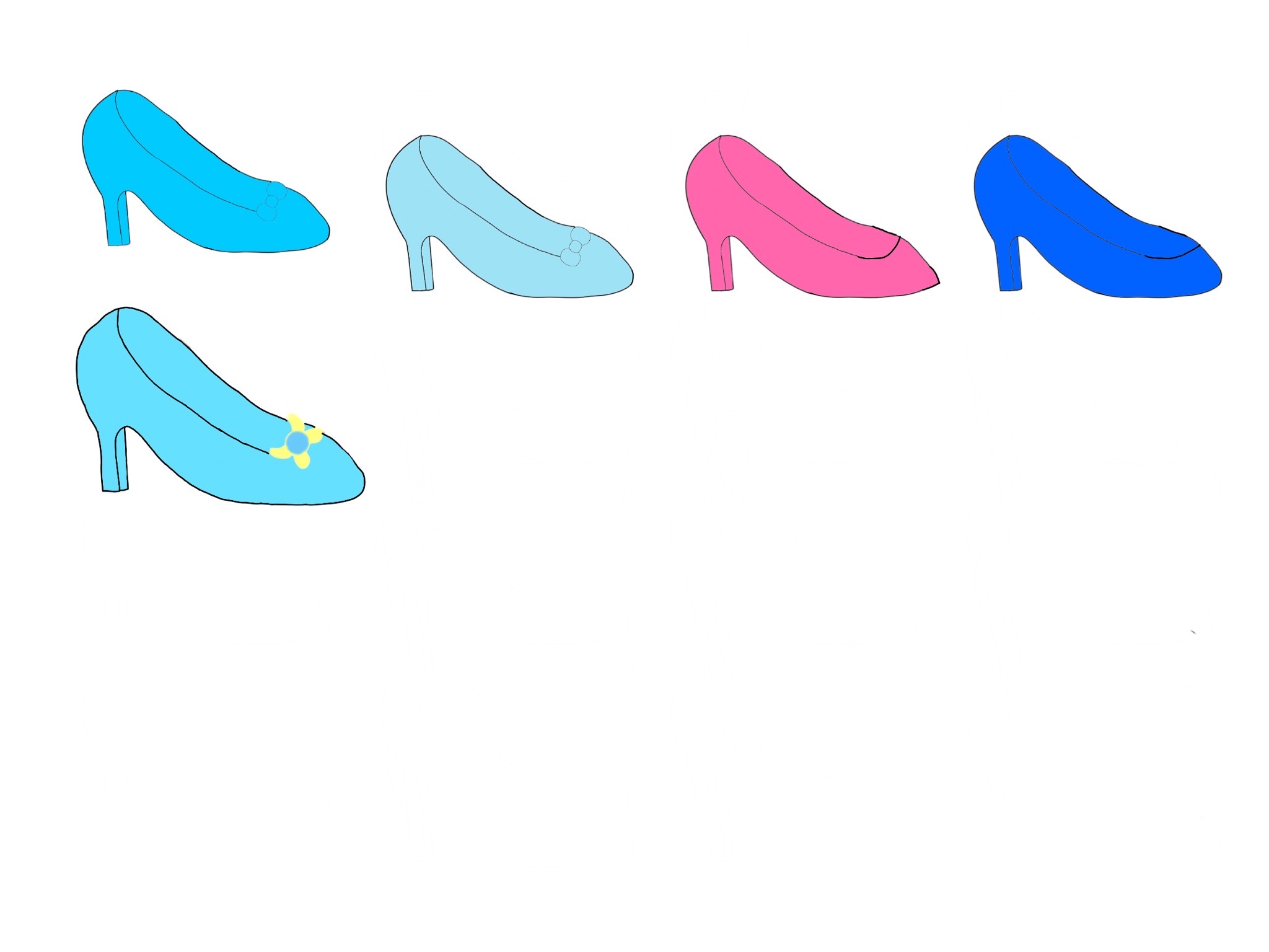 cinderella glass slipper clipart