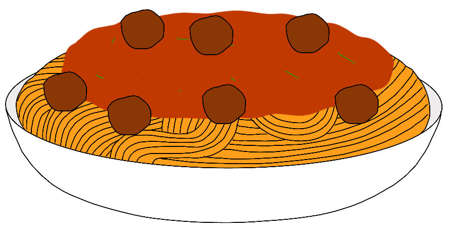 Spaghetti And Meatballs Clipart | Free Images at Clker.com 