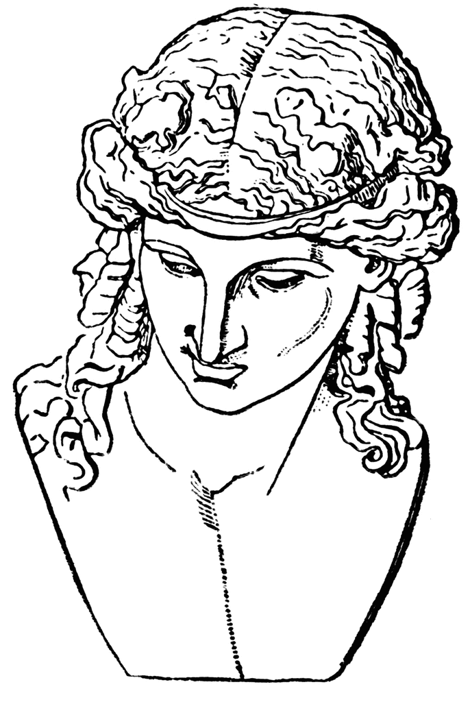 Dionysus Cartoon Portrait Stock Illustration - Download Image Now 