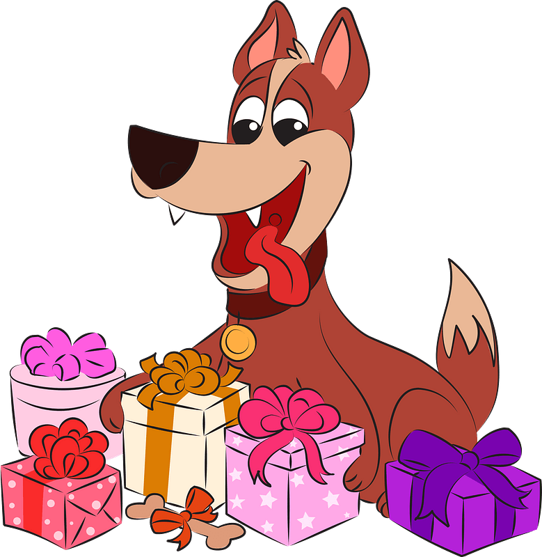 dog birthday clipart