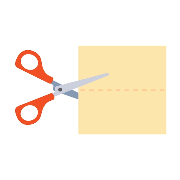 Vintage Clipart 220 Man Cutting Paper with Scissors Stock 