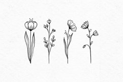boho clipart black and white
