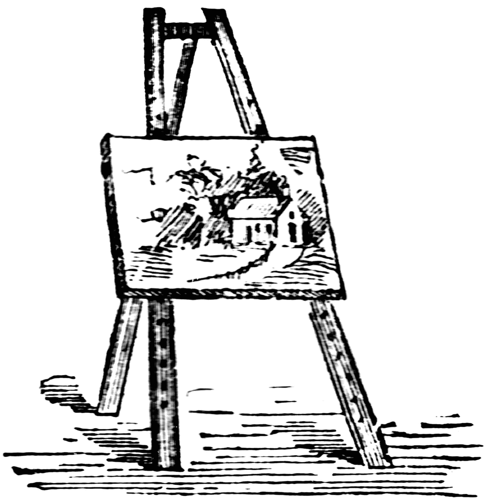 Easel PNG Painting Easel, Art Easel, Canvas With Easel, Blank Clip