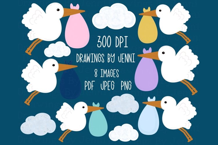 Black White Stork Clip Art Stock Illustrations – 251 Black White 