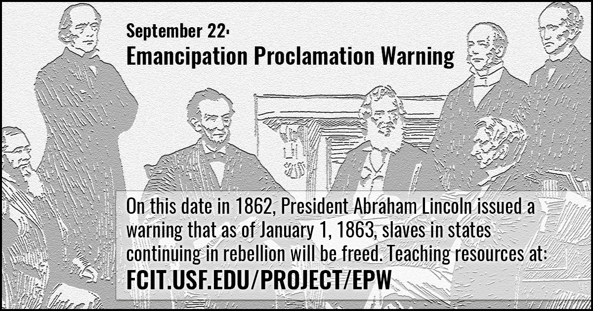 emancipation proclamation clipart