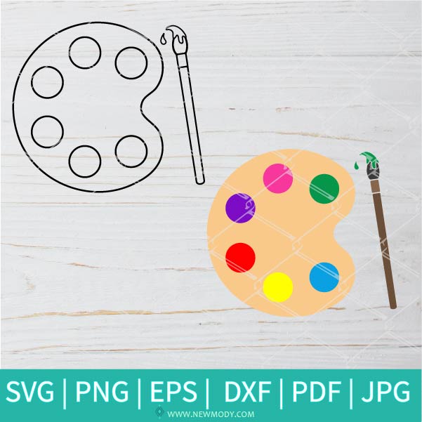Paint palette clipart. Free download transparent .PNG