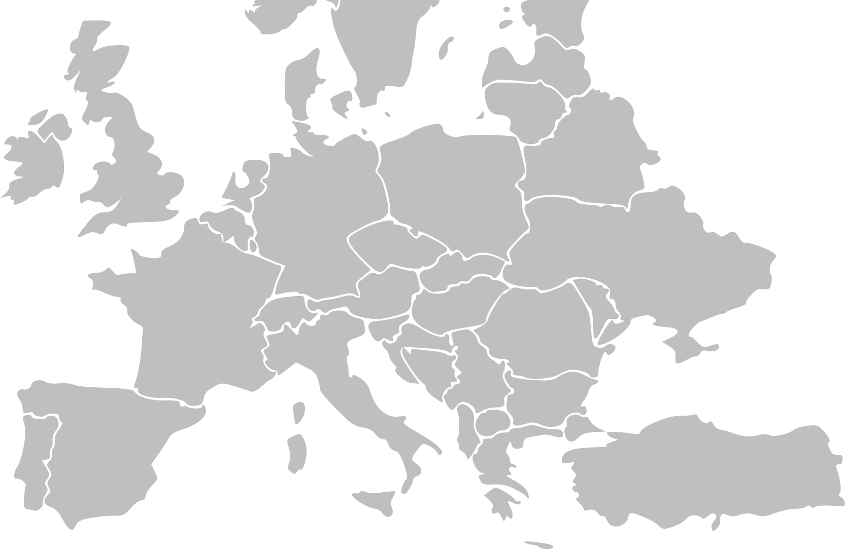Страны без фона. Карта - Европа. Очертания Европы. Векторная карта Европы. Карта Европы очертания.