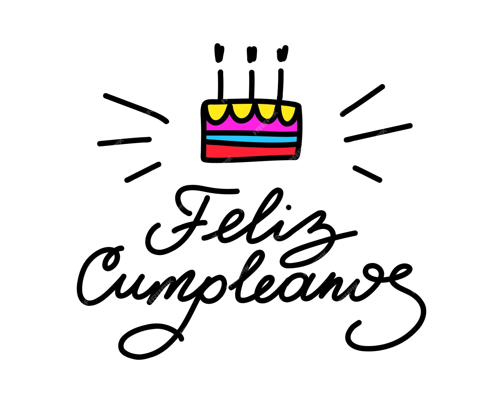 Feliz Cumpleaños SVG Cut file by Creative Fabrica Crafts - Clip
