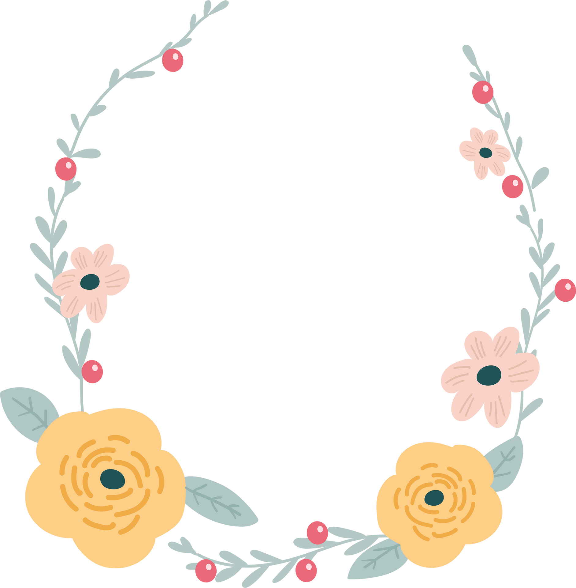 floral clipart border