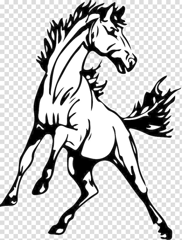 Mustang Horse Silhouette Running Transparent Free Download PNG HD ...