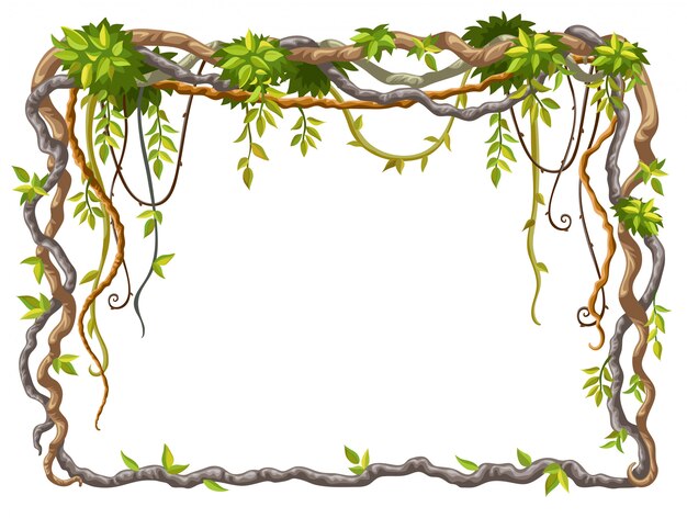 horizontal vine clipart