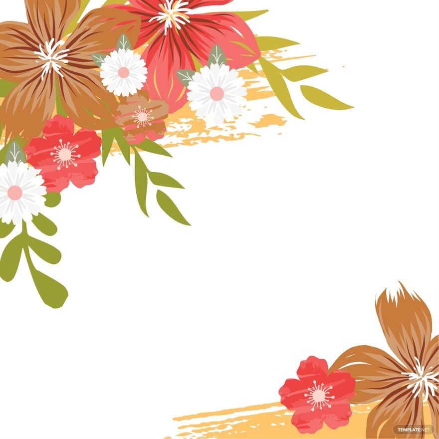 boho floral clipart