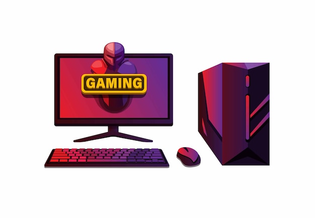 Gaming PC SVG, Gaming Monitor SVG, Gamer svg, Computer svg - Clip Art ...