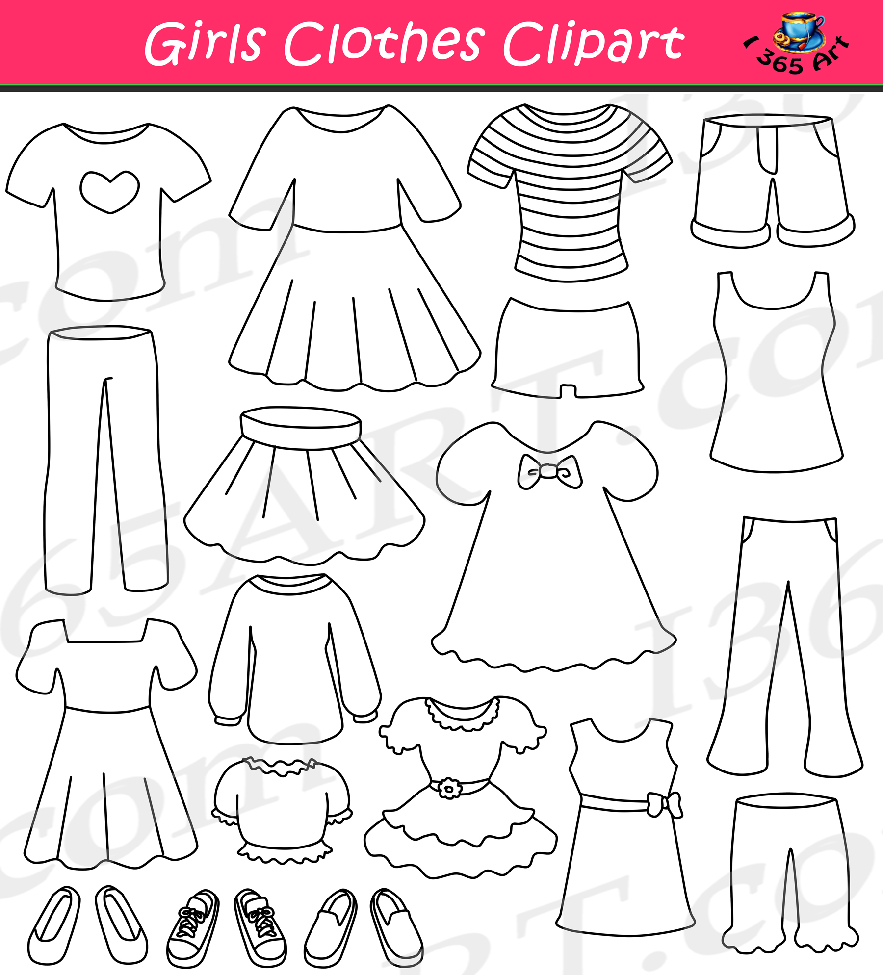 girls clipart