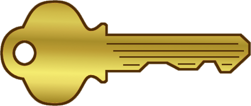 gold key clipart