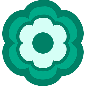 green flower clipart