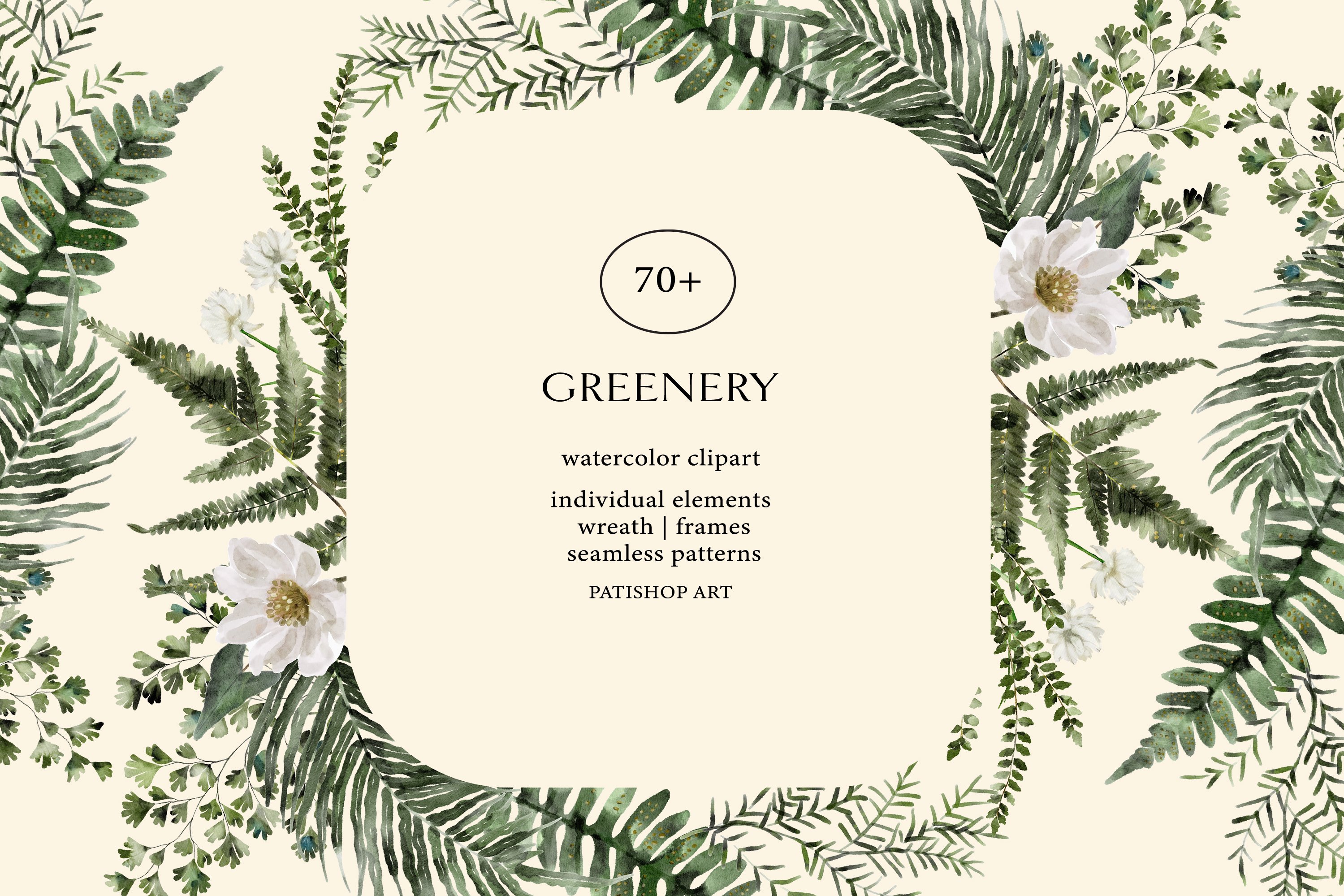 Greenery Wreath Print and Cut File - Snap Click Supply Co.