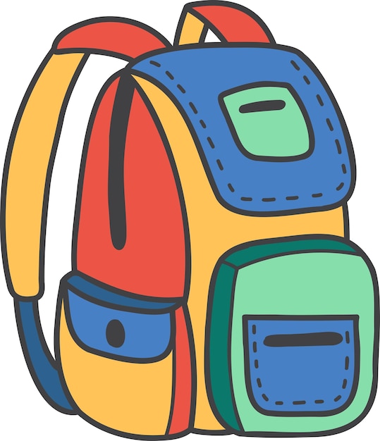 Back to School Clipartschool backpack with pencils and books clip art