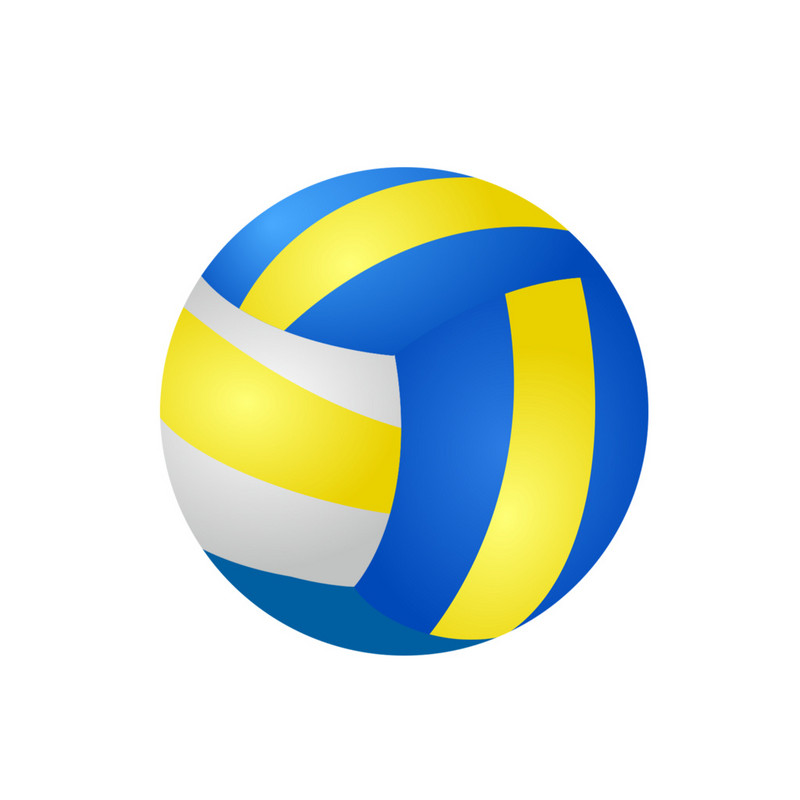 Volleyball Ball Isolated on White Stock Vector by ©Pazhyna 119064312 ...