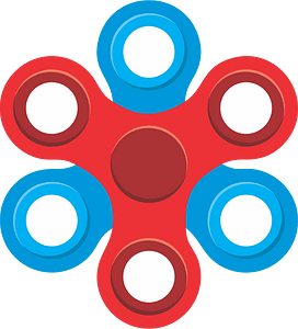 Math Clip Art: Spinner, 4 Sections | Media4Math