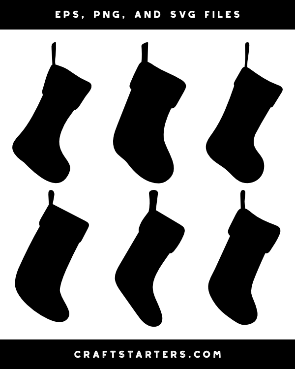 hanging christmas stockings clipart