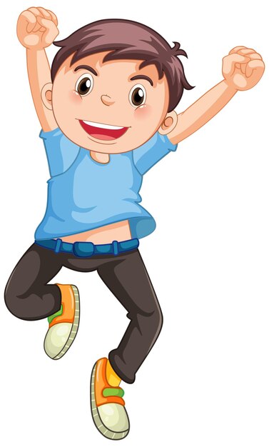 cute little kid jump and feel happy 7846344 Vector Art at Vecteezy