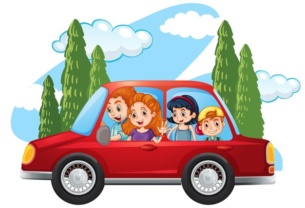 Car Ride Waving Stock Illustrations – 109 Car Ride Waving Stock - Clip ...